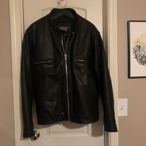 MOB leather moto jacket